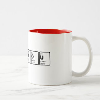 I Liebe Sie - Periodische Tabelle Zweifarbige Tasse