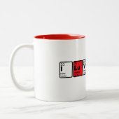 I Liebe Sie - Periodische Tabelle Zweifarbige Tasse (Links)