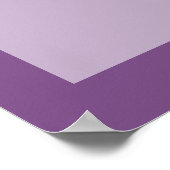 I Liebe Sie personalisiert Foto Lila Poster (Ecke)