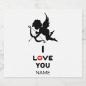 I Liebe Sie Personalisierte Bierflasche Bierflaschenetikett (Einzelnes Label)