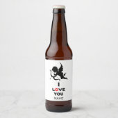 I Liebe Sie Personalisierte Bierflasche Bierflaschenetikett (Vorderseite)