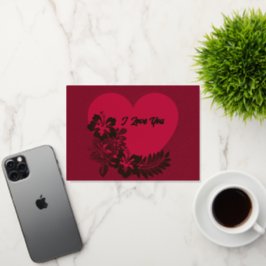 I Liebe Sie Personalisierte Goldfolienkarte