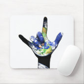 I Liebe Sie Planeten-Erde Mousepad (Mit Mouse)