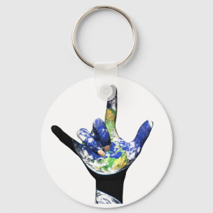 I Liebe Sie Planeten-ErdSchlüsselanhänger Schlüsselanhänger