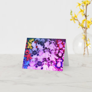 I Liebe Sie Plush Bear Blank Note Card Karte