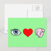 I Liebe Sie posten Karte (Vorne/Hinten)