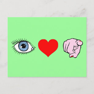 I Liebe Sie posten Karte