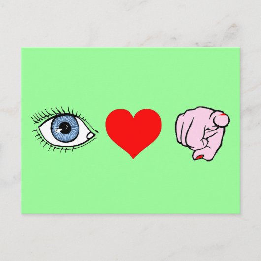 I Liebe Sie posten Karte (Vorderseite)