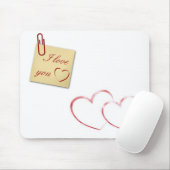 I Liebe Sie - Romantische Anmerkung Mousepad (Mit Mouse)