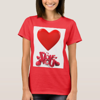 I Liebe Sie - Romantischer Rotes Herz Frauen T - S T-Shirt