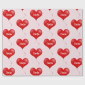 I Liebe Sie - Romantisches Packpapier (Flach)