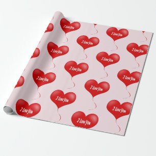 I Liebe Sie - Romantisches Packpapier