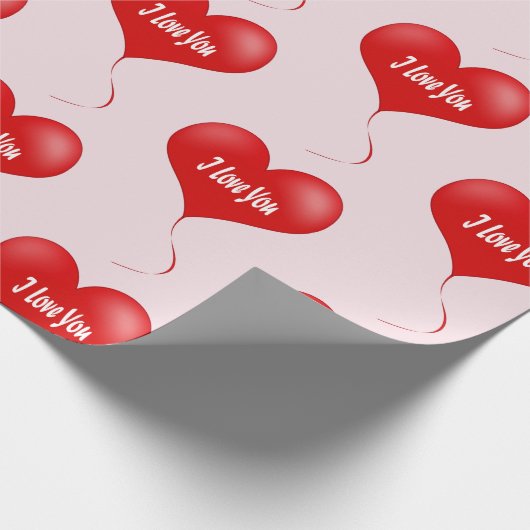 I Liebe Sie - Romantisches Packpapier (Ecke)