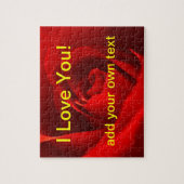 I Liebe Sie Rosen-Puzzlespiel Puzzle (Vertikal)