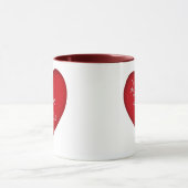 I Liebe Sie rote Herz-Wecker-Kaffee-Tasse 15 Unze Tasse (Zentrum)