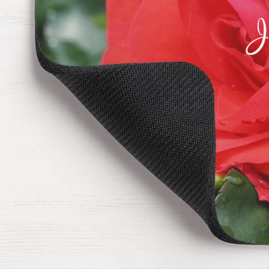 I Liebe Sie Rote Rose Personalisiert Mousepad (Ecke)