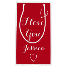 I Liebe Sie Roter Personalisierter Name