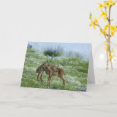 I Liebe Sie Rotwild Karte (Gelbe Blume)