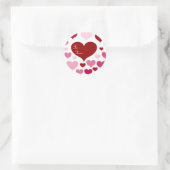 I Liebe Sie_ Runder Aufkleber (Tasche)