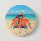 I Liebe Sie - Schaltfläche - Benutzerdefiniertes F Button (Vorderseite)