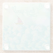 I Liebe Sie Segelboot Glasuntersetzer (Rückseite)