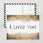i Liebe Sie Seite rippen Postkarte (Vorne/Hinten)