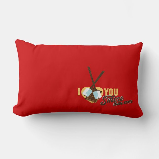 I Liebe Sie S'more als überhaupt - Camper-Liebe Lendenkissen (Vorderseite)