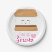I Liebe Sie Smore Pappteller (Vorderseite)