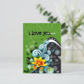 i Liebe Sie so viel 4 Postkarte (Stehend Vorderseite)