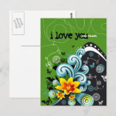 i Liebe Sie so viel 4 Postkarte (Vorne/Hinten)