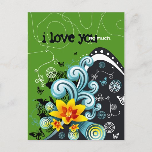 i Liebe Sie so viel 4 Postkarte (Vorderseite)