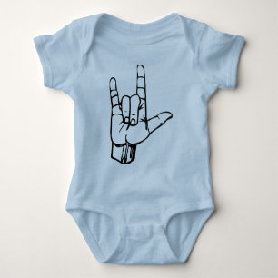 I Liebe Sie sprechen Baby Strampler