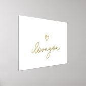 i Liebe Sie TEXT GOLD HERZ WALL Foliendrucke (Ablage )