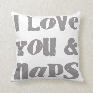 I Liebe Sie u. Nickerchen Kissen