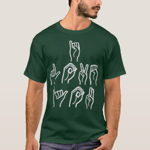 I Liebe Sie unterschreiben Sprache ASL T-Shirt