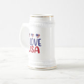I Liebe Sie USA-65789 Bierglas (Vorderseite Links)