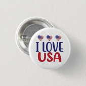 I Liebe Sie USA-65789 T - Shirt Button (Vorne & Hinten)
