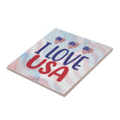 I Liebe Sie USA-65789 T - Shirt Fliese (Seite)
