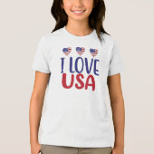 I Liebe Sie USA-65789 Tri-Blend Shirt (Vorderseite)