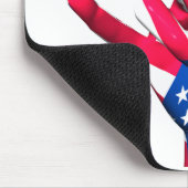 I Liebe Sie USA-Flagge Mousepad (Ecke)