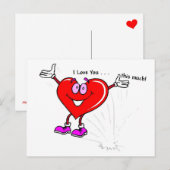 I Liebe Sie - Valentine Postkarte (Vorne/Hinten)