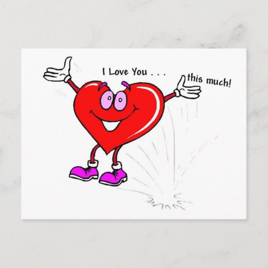 I Liebe Sie - Valentine Postkarte (Vorderseite)