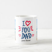 I Liebe Sie Vater Foto Collage Personalisiertes Ge Kaffeetasse (Mittel)