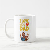 I Liebe Sie, Vater & Mama Kaffeetasse (Links)