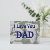 I Liebe Sie Vater Postkarte (Stehend Vorderseite)