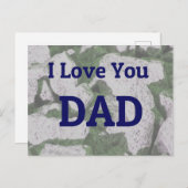 I Liebe Sie Vater Postkarte (Vorne/Hinten)