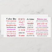 I Liebe Sie viele Sprachen Boxed Hinweis Set (Vorne/Hinten)