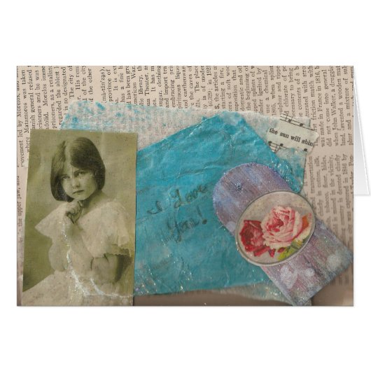 I Liebe Sie Vintag Collage (Vorderseite (Horizontal))