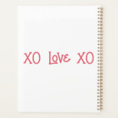 I Liebe Sie XOXO Kalenderplaner Planer (Rückseite)