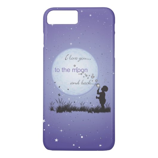 I Liebe Sie zu den Mond-und Case-Mate iPhone Hülle (Rückseite)